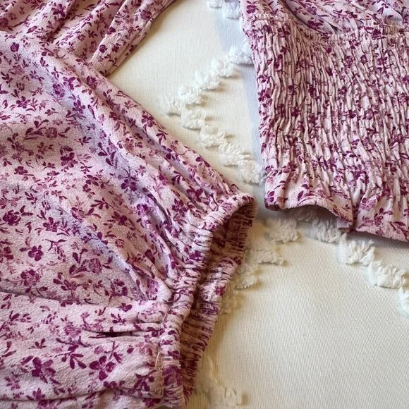 ASTR The Label Womens Floral Top Size L - Picture 4 of 11